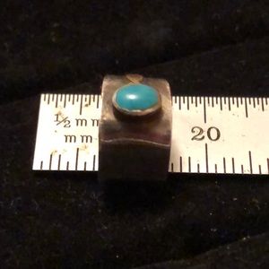 Sterling Silver/Turquoise and Brass NA Ear Cuff